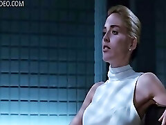 Celeb Sharon Stone clignotant de sa chatte