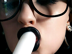 Gothic Adelina Milky Masturbating