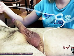 Teacher stuffed a dilator into the urethra of a bad schoolgirl 