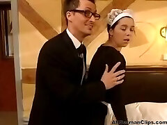 Allemande Femme De Ménage Donne De Service. Double Pénétration. allemand ggg spritzen goo les filles