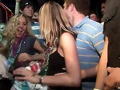 Party girls dancing and flashing their tits erotically