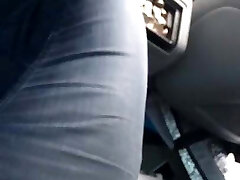 Car Footjob.