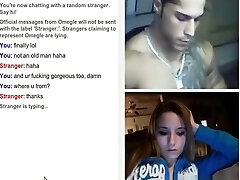 Hot dame gets tricked with a fake stud into cybersex on omegle