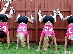 Sporty nymphs like to spice up their daily workout with a bit of casual boinking