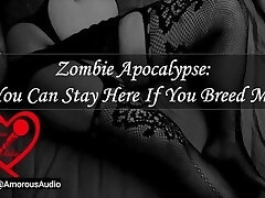 Zombie Apocalypse: You Can Remain Here If You Breed Me [Audio] [F4M]