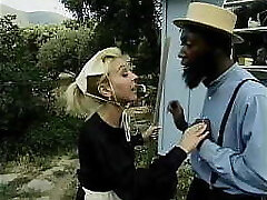 Homey In The Haystack #1 - Black man sausage fucks white ladies on an Amish farm