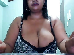 large ebony lactating moms