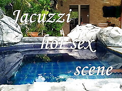 Sexy MILF poked in jacuzzi outdoor - Amateur Russian couple