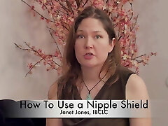 How to use a nipple shield on a large boob