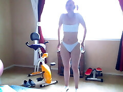 Aurora Willows – Milky bikini bike ride