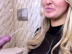 Sexy amateur blonde blowjob amp jizz flow HD