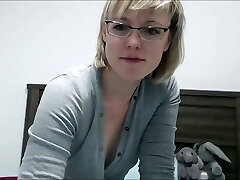 Hot Mature Blonde with Glasses and Short Hair Helping Boys Real Sweetheart