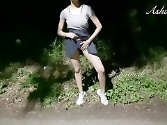 Small teen risky public squirting