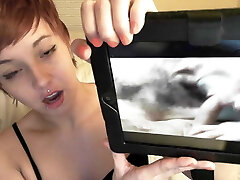 She caught you watching gay porn