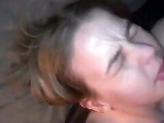 Skinny Ghetto Slut Gives Rimjob For A Sticky Facial Cumshot