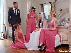 Bride to be Whitney Wright gets her makeup messed up while banged stiff