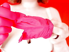 jeu de culotte: milf masturbation avec lingerie en dentelle, chatte percée chaude et lécher après - arya grander