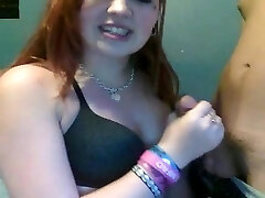 Wonderful pierced slut gargles cocks like a pro