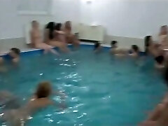 Adorable Czech honies nailed during party by the pool