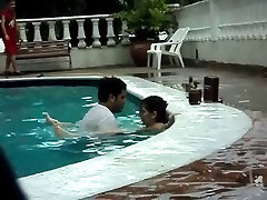 Hook-up in the pool.