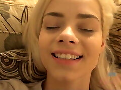 Little cute blonde with a ginormous pussy.