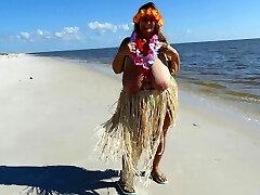 Beach Hula Girl Dance (includes 101 photo musical glide show)