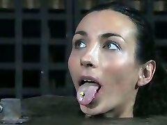 This good looking brunette nympho earned herself a tongue punishment