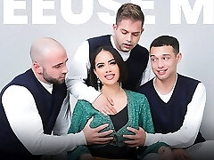 Mylf - Busty Teacher Pristine Edge Jumps On Student's Salami And Makes Him Burst Huge Nut On Her Face