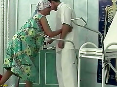 ugly grannie rough fisted by her doctor