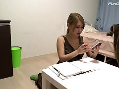 creampie at the job dialogue! Japanese bitch is she pregnant? Ass plow! Pussy, wet pussy, teenage 18, 18YO, wet teen, tigh
