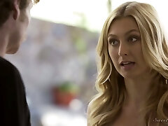 Amazing blonde beauty Alexa Grace tempts her neighbor for damn superb sex