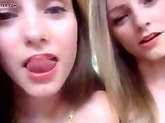 HOT Blonde Sisters Playng With Slobber