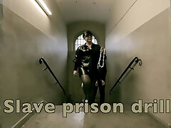 domina herrin april-slave prison drill-zelle 45