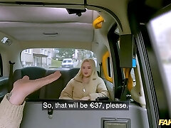 Russian sex-positive Blonde Jessie Ames got pulverized by a Taxi driver