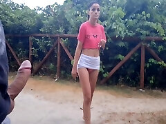 Risky Handjob For A Woman Who Passed In Public!