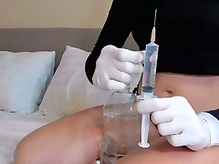 2 injections in the ass and assfuck masturbation