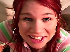 Eighteen year old Alyssa West loves large loads all over her huge tits!