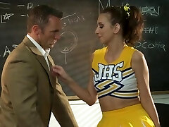 Sexy Cheerleader Katie Jordin Point Of View Blowjob!