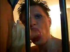 Homemade movie of me pummeling my slut at the police station