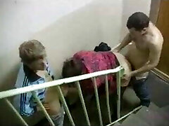 Russian Gala Enjoys fuck two cocks