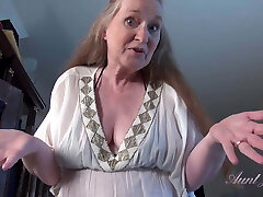 AuntJudys - Your Big-titted 61yo GILF Stepmom Maggie gives you a Handjob (Pov)