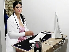 At a medical appointment my crazy doc fucks my pussy - Porn in Spanish