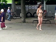 Anja nude in public 2 HD