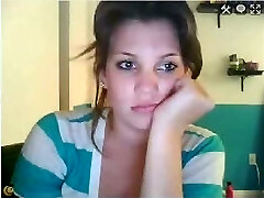 Teen cutie breast flashing on webcam
