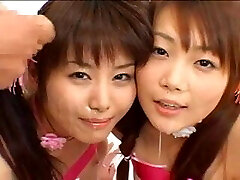 Japanese girl jizz play and swap