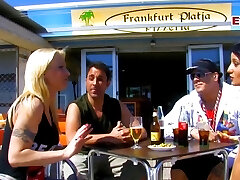 Spanish outdoor teenie groupsex