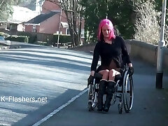 Exhibitionist wheelchair babe l kinkyandlonel