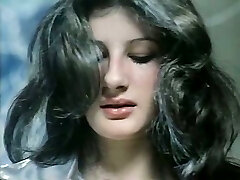 Naughty and lean brunette with fur covered pussy rides on a prick