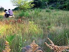 Public Dick Showcase. I pull out my trunk in front of the couple. She helped me cum while he was talking over the phone.