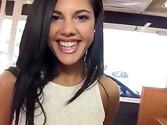 Cutest Latina Apolonia Lapiedra gets her pussy inserted in public
